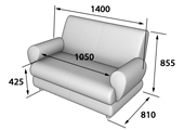 Диван "MATRIX" M2-2 2х-местный